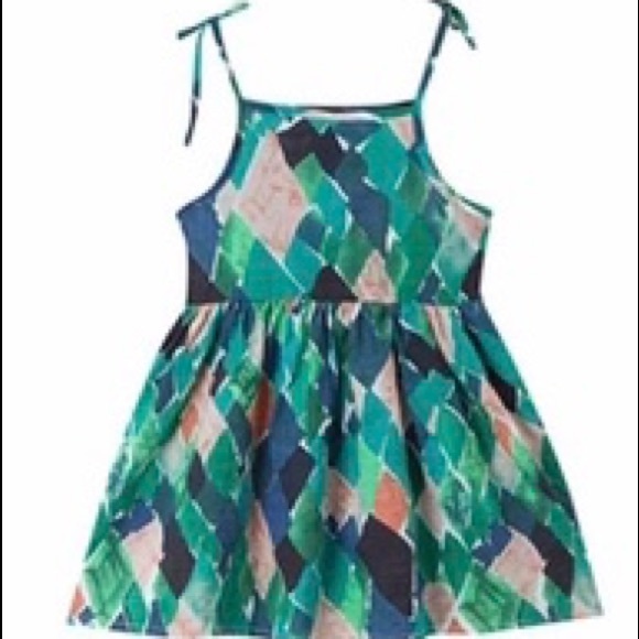 Abstract Floral Print Design Dress for Girls - Picture 7 of 8
